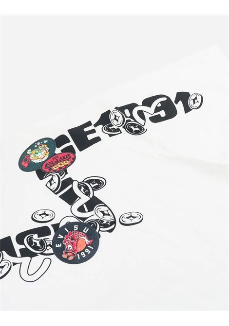T-shirt con stampa EVISU | 2EAHTM6TS1121OFF WHITE